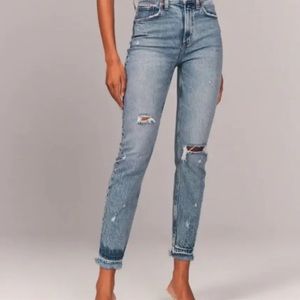 Abercrombie & Fitch Womens The Mom High Rish Jean Medium Size 27
